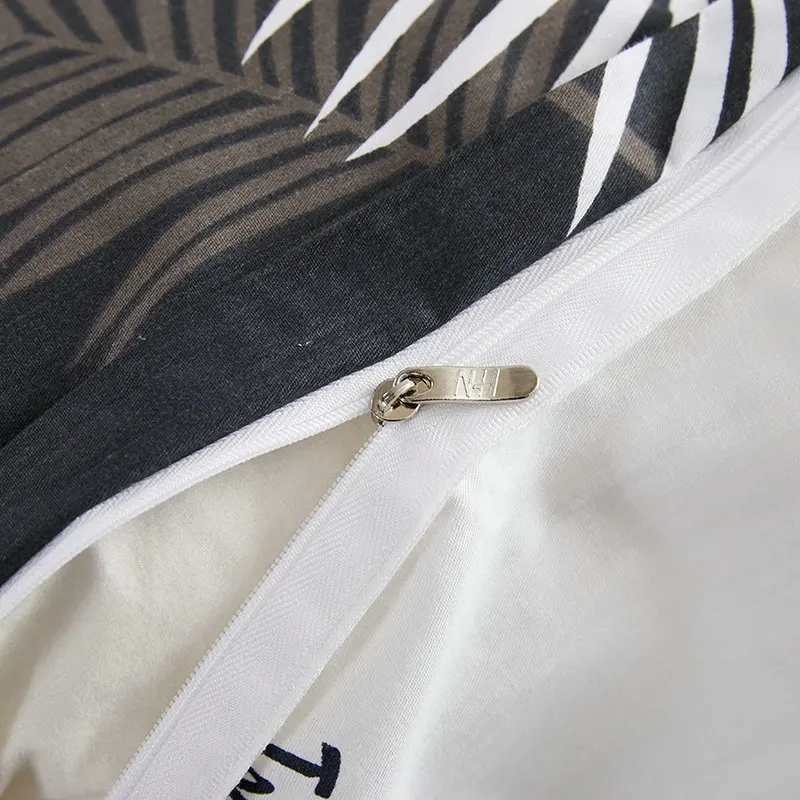 Хлопковое постельное белье пододеяльник покрывало простыня с наволочками 4 шт.