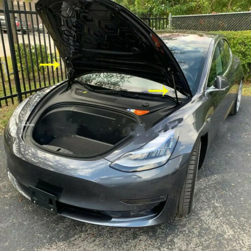 Автомобильная автоматическая стойка для багажника 2 шт. передняя Tesla газовая