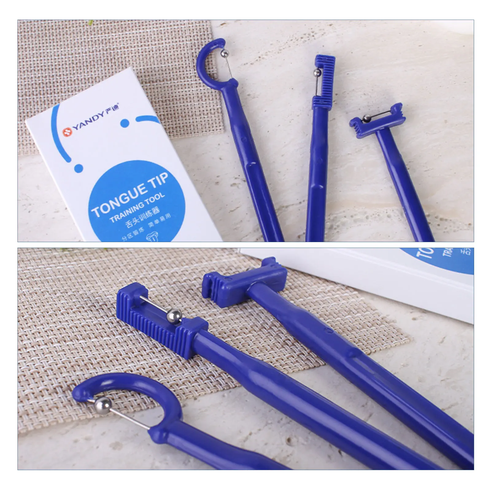 

3Pcs Kids Tongue Tip Lateralization Elevation Tools Tongue Tip Exercise Oral Muscle Training Autism Speech Therapy Talk Tool