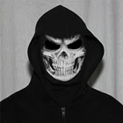 Балаклава с рисунком черепа мотоциклетный чехол на все лицо, подкладка для мотоциклетного шлема, бандана, маска для сноуборда, привидение на Хэллоуин, человек смерти, Байкерский снуд
