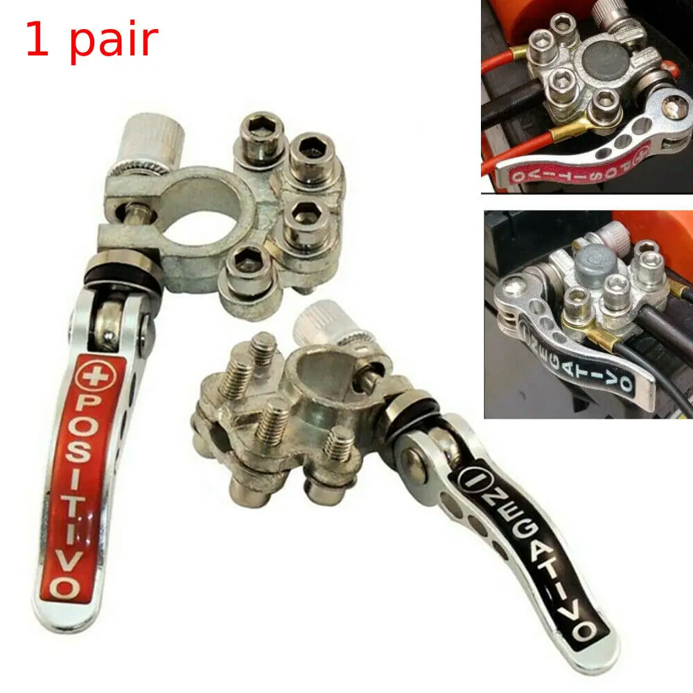 

Battery Terminal Auto Car Battery Terminal Connector Quick Clamps Release For Car Battery Caravan Battery Terminals