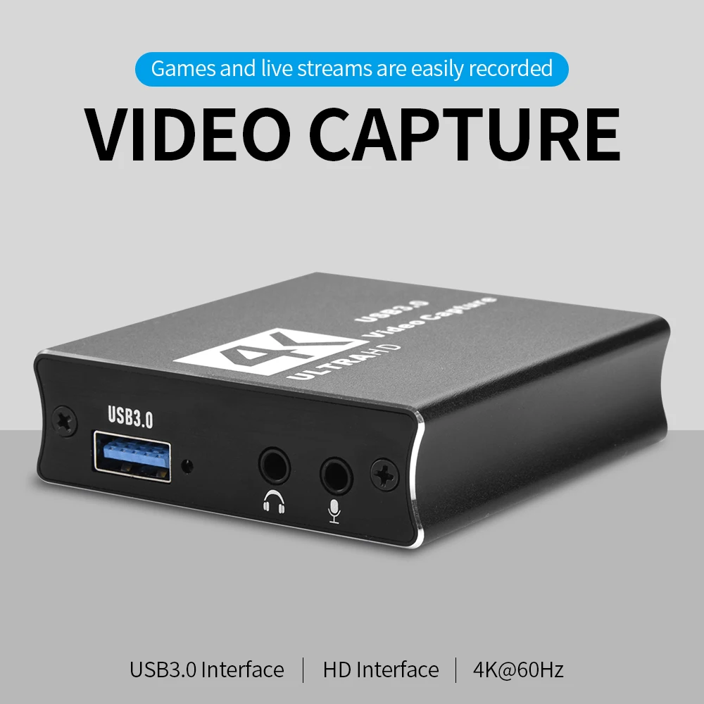 Захват видео с интерфейсом USB3.0 HD вход и выход 4K @ 60 Гц 1920*1080 видеоигры в реальном