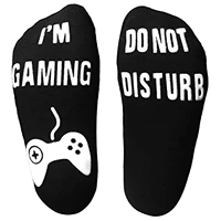 do not disturb gaming socks funny cotton novelty gamer socks gifts for kids teen boys mens womens game lovers