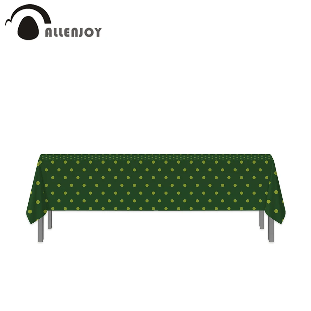 Фоны Allenjoy с точками покрытие стола зеленый шаг и повторить Пикник вечерние