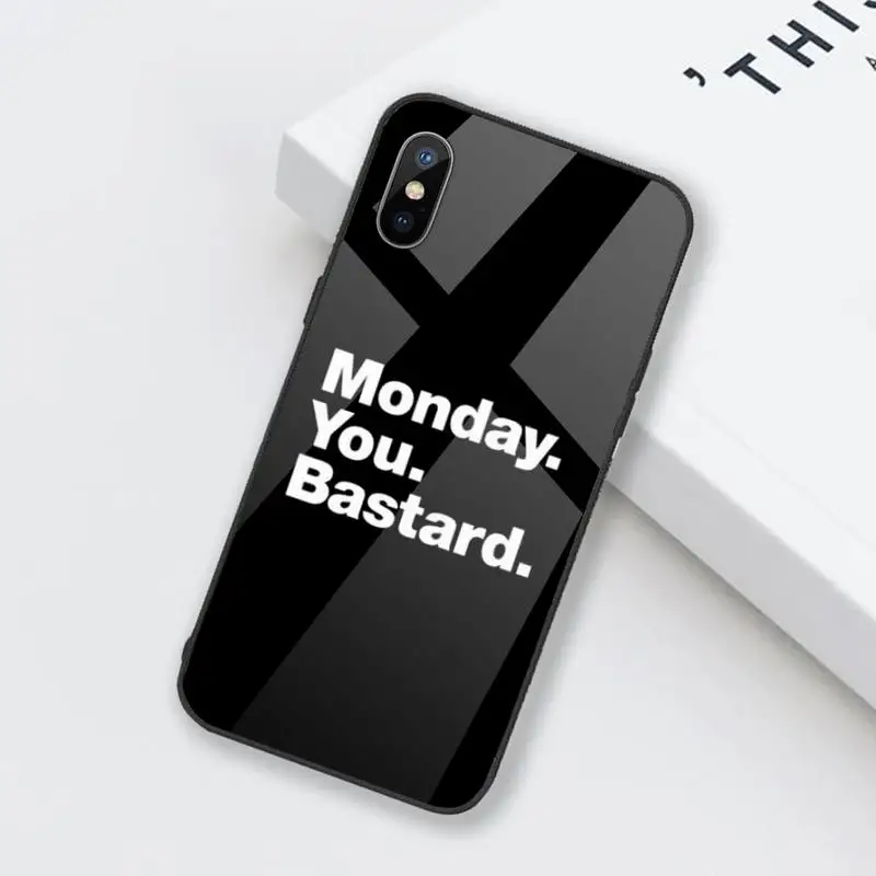 

All panic No disco English Quotes Phone Case Tempered glass For iphone 6 6S 7 8 plus X XS XR 11 12 mini PRO MAX
