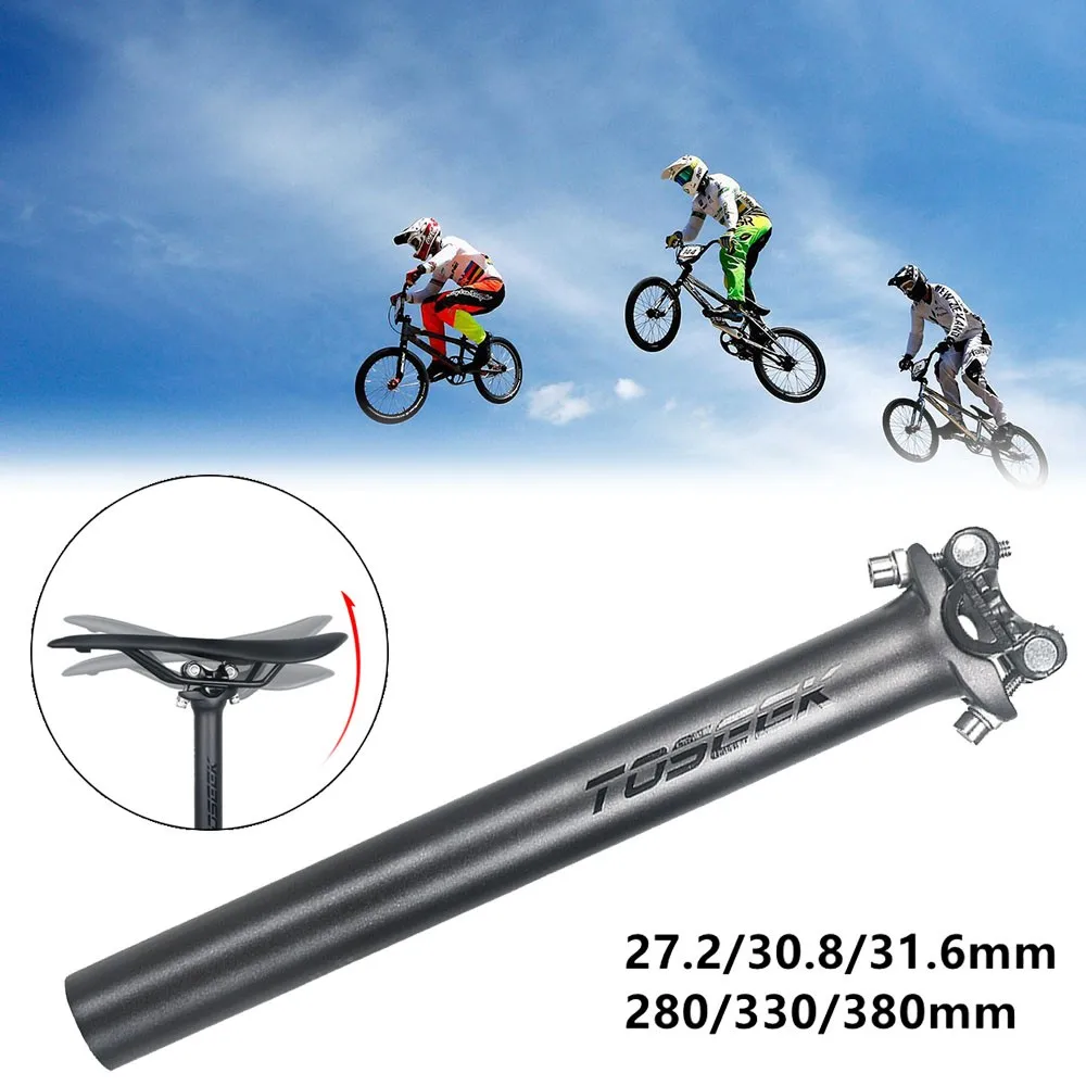 

TOSEEK Carbon Seatpost Forbrompton CarbonTelescopic Tija MtbFiber MTB Road Bike Seatpost Bicycle Seat Tube 27.2/30.8/31.6MM