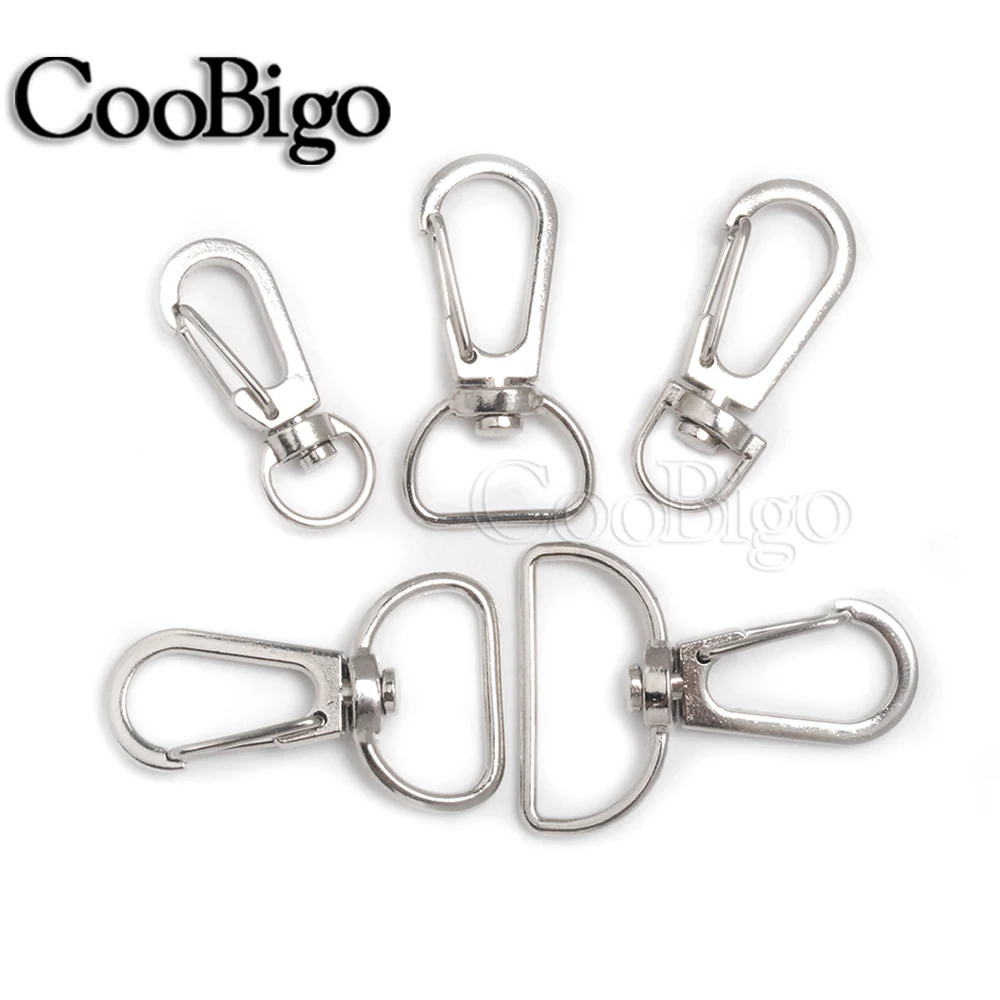 10pcs Metal Holder Key Chain Lobster Clasp Swivel Trigger Snap Hook Rings For DIY Craft Outdoor Backpack Bag Parts | Дом и сад