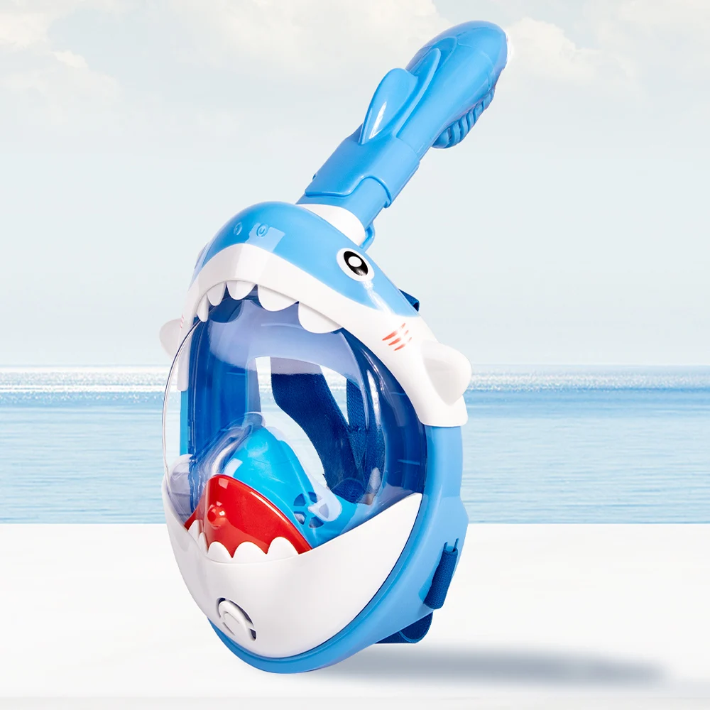 

2021 NEW Cartoon Snorkeling Mask for Kids Full Face HD Anti Fog Snorkel Diving Mask Scuba swimming mask diving equipment