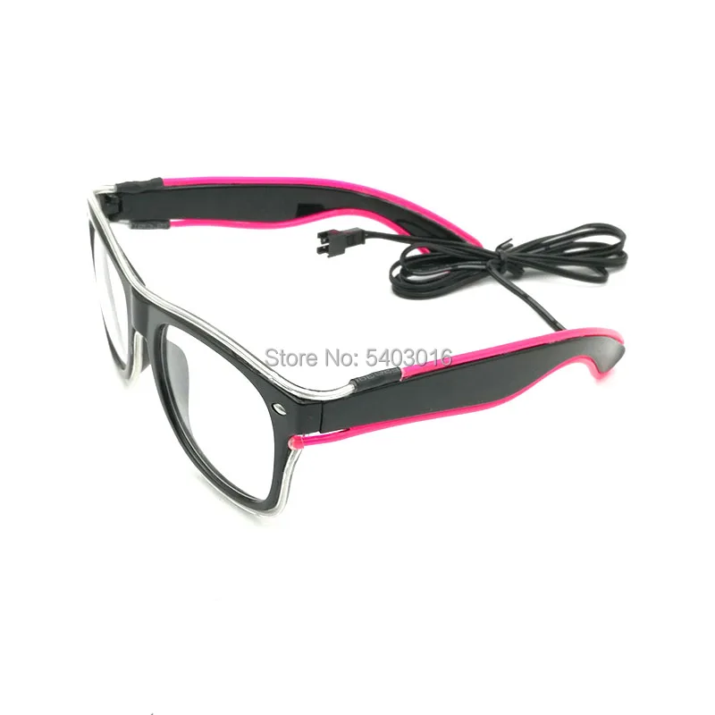 Cool Fashion Double Colors EL Glasses Wire Glowing Neon LED Light Up Sunglasses Glow Party Decorative |