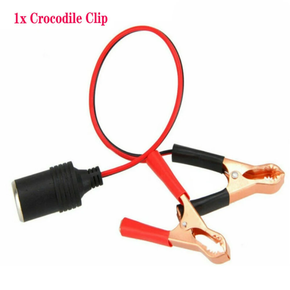 

Replacement Cigaret lighter socket With Crocodile Leisure Clips 12V-24V 1pcs Accessory Battery New
