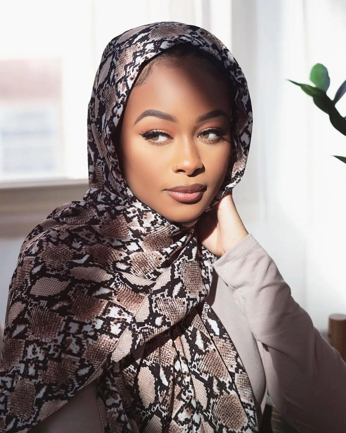 

10pcs/lot Muslim hijab Snake skin Polyester Shawl Scarf Print High Quality Autumn Winter Islamic Warp Long Shawl