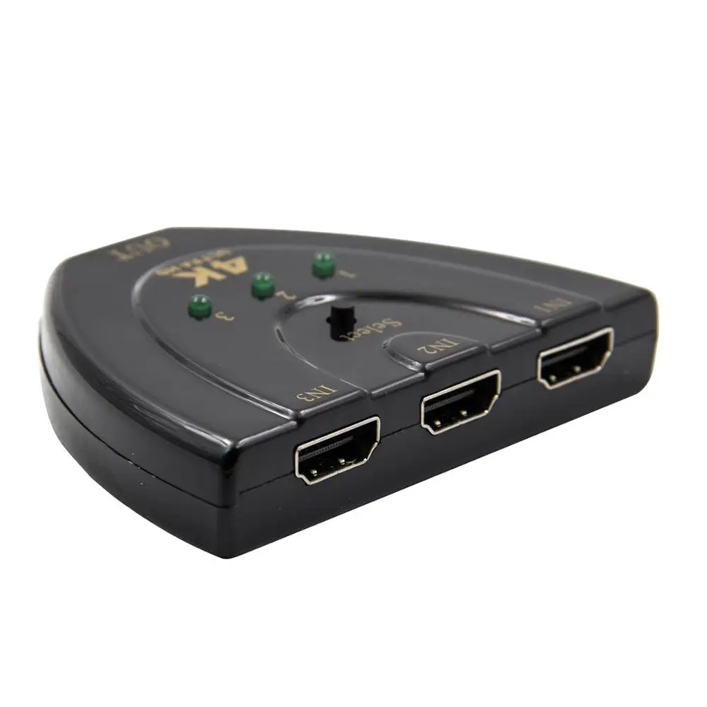 Автоматический HDMI совместимый коммутатор 4K * 2K 3D Mini сплиттер 3 в 1 порт