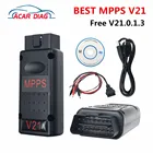 Лучший MPPS V21V18V1612.3.8 основной + трехколесный + многозагрузный с кабелем для разрыва Tricore MPPS V21 сканер Чип ECU OBD2 Interfer