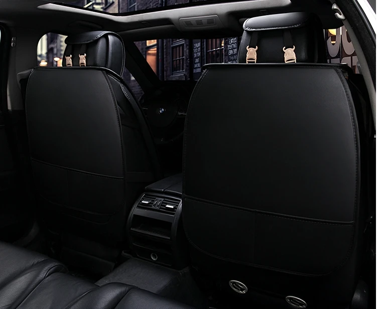 

Good quality! Full set car seat covers + Steering wheel cover for Volkswagen Tiguan 2016-2007 breathable comfortable seat covers