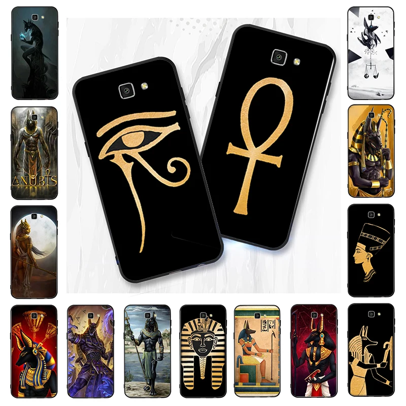 

Artistic Egypt Nefertiti Anubis Phone Case For Samsung GalaxyJ7 Pro J7Prime J5 Prime J2 J4 J6 Plus A10 A20 A30 A40 A7 A30S A9