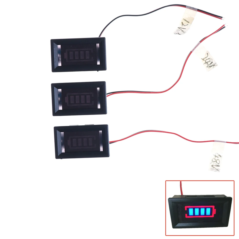 Вольтметр с индикатором 12 В/36 В/48 В зарядка для Arduino красный светодиодный свинцово