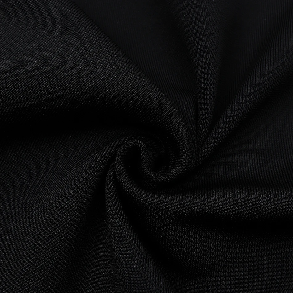 

Sexy Women's Round Neck Hollow Mesh Gauze Dot Mini Black Bandage Dress Sexy Club Party Vestidos Spring 2020