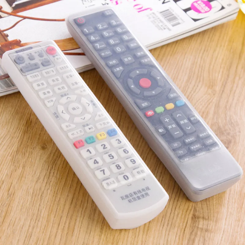 

luluhut transparent silicone case for TV remote control air conditioning cover anti-dust waterproof storage bag elasticity bag