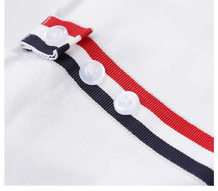 

2021 TB THOM Fashion Brand Shirts Men Slim Fit White Long Sleeve Stripes Casual Shirt Cotton Oxford Fabric Solid Men's Clothing