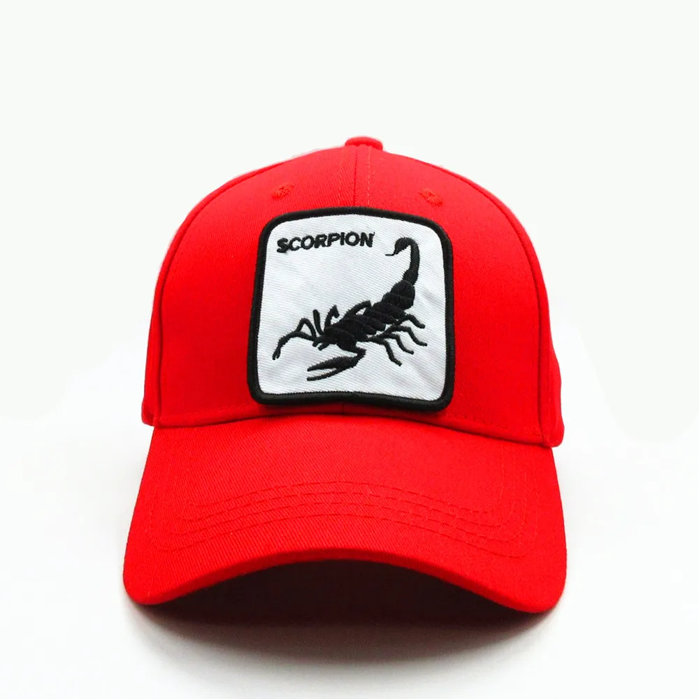 

2020 new style cotton Animal embroidery cotton Baseball Cap hip-hop cap Adjustable Snapback Hats for men and women