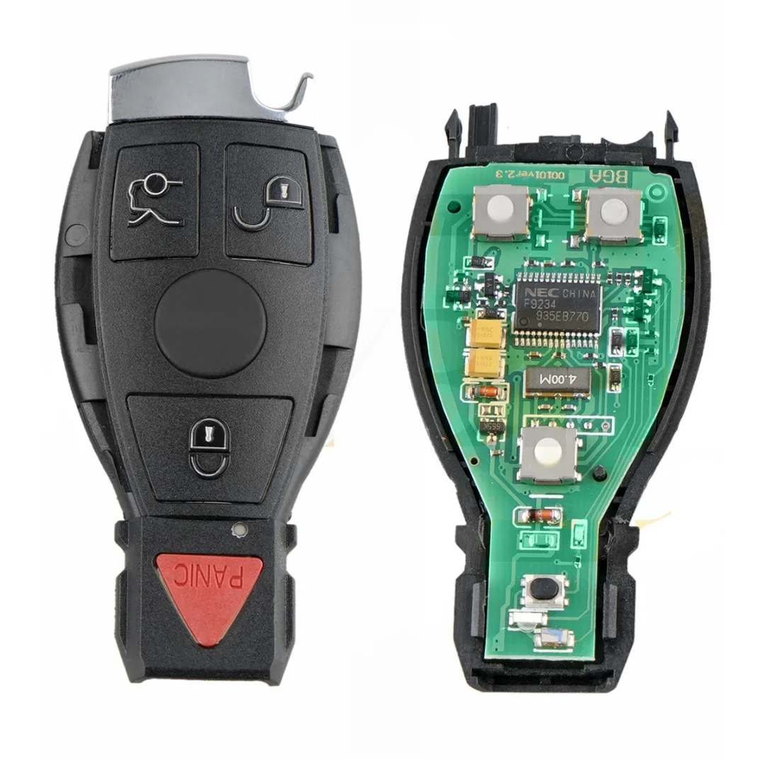 

Fit for Mercedes Benz C E G GL R S CLASS 4 Buttons Keyless Entry Remote Car Key Fob Control Car Remote Control Key Case
