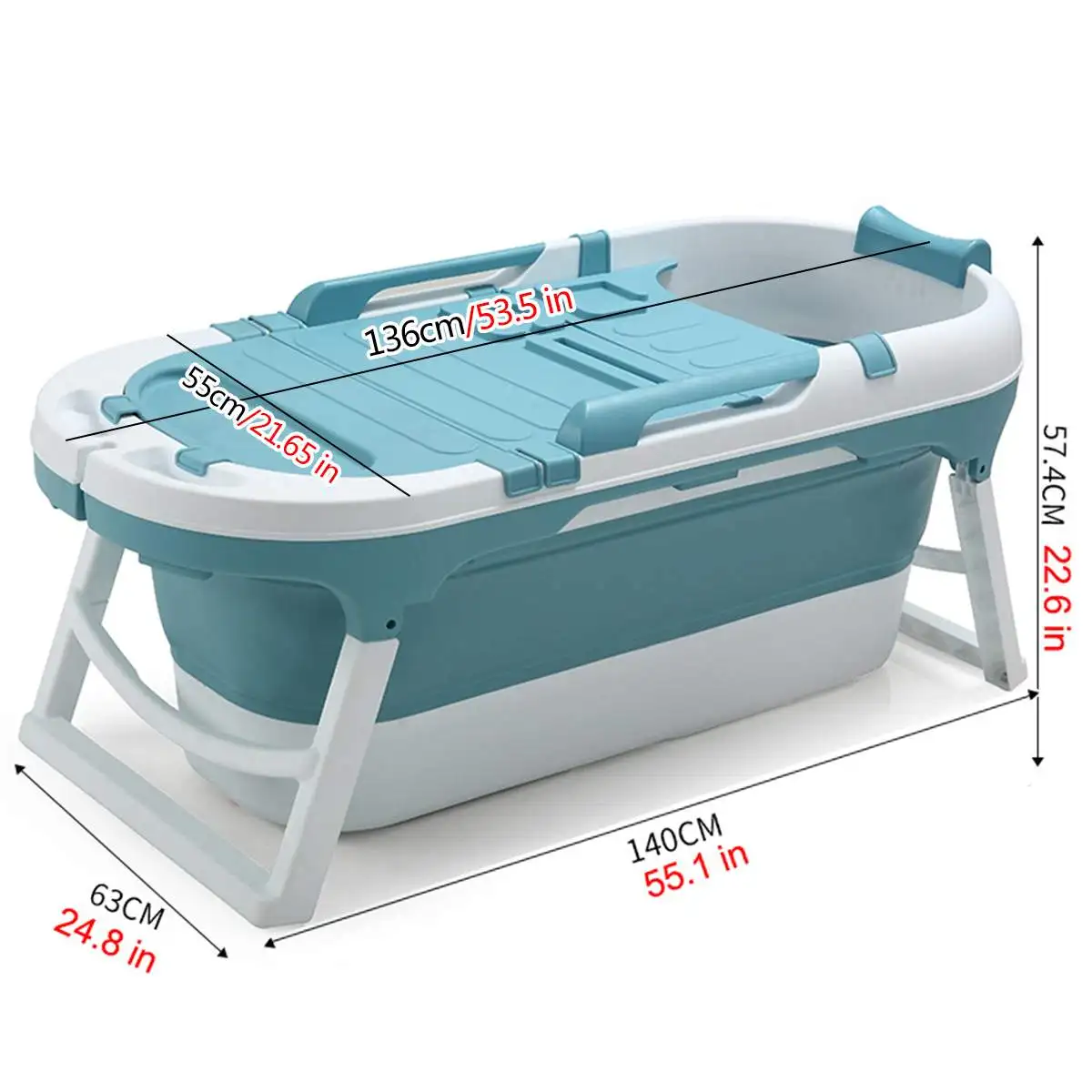 

1.4M Foldable Bathtub Large Bath Barrel Adult Child Thicken Bath Tub Soaking Tub Basin Baby Swimming Pool SPA Sauna With Lid