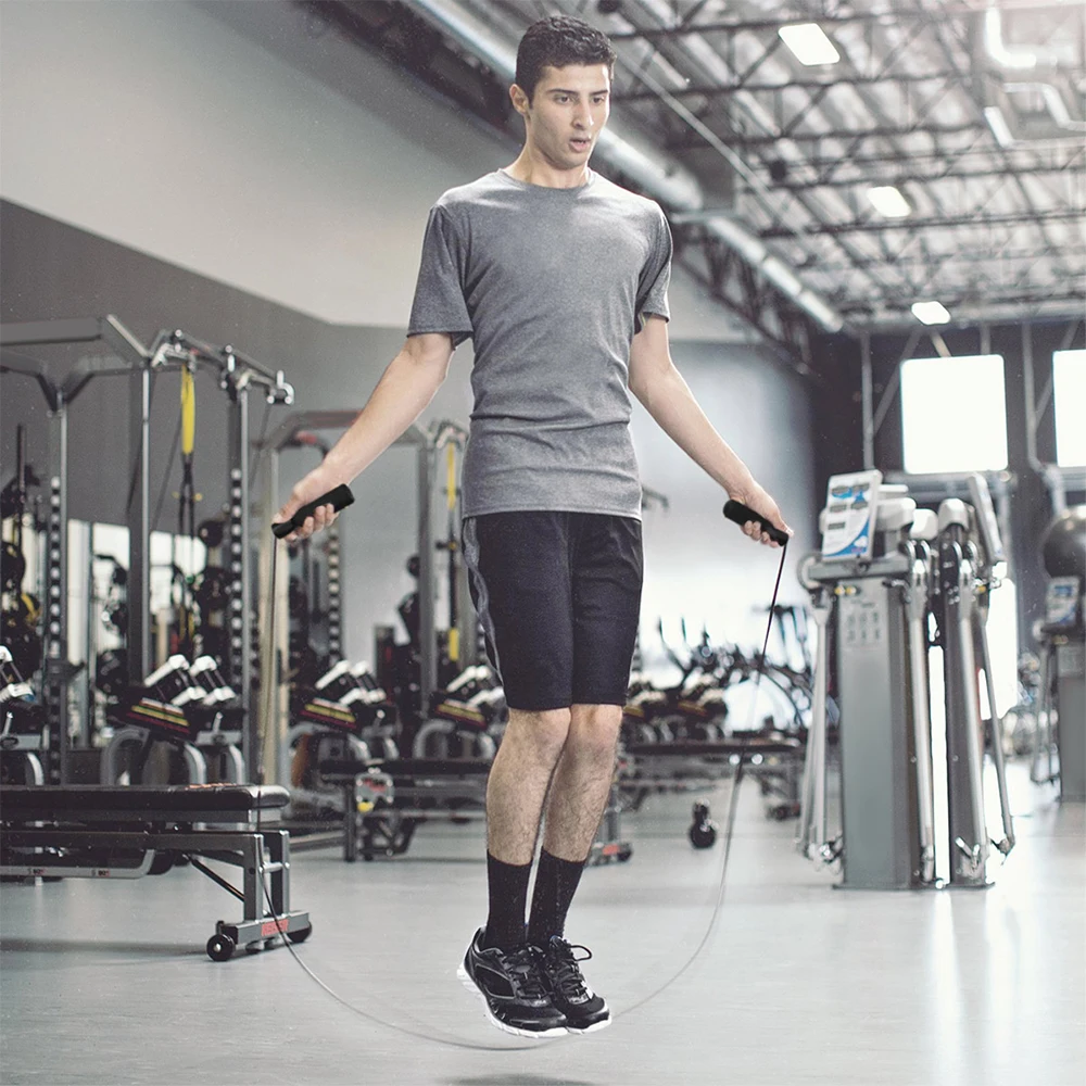 Спортивная Скакалка с регулируемой скоростью для занятий спортом похудением