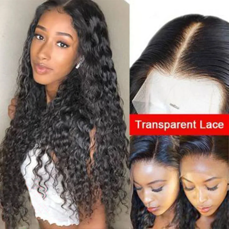 

Curly Human Hair Wigs Brazilian Remy Lace Front Human Hair Wigs Pre plucked 13x4 Lace Front Wig With Baby Hair Oxeye girl 250%