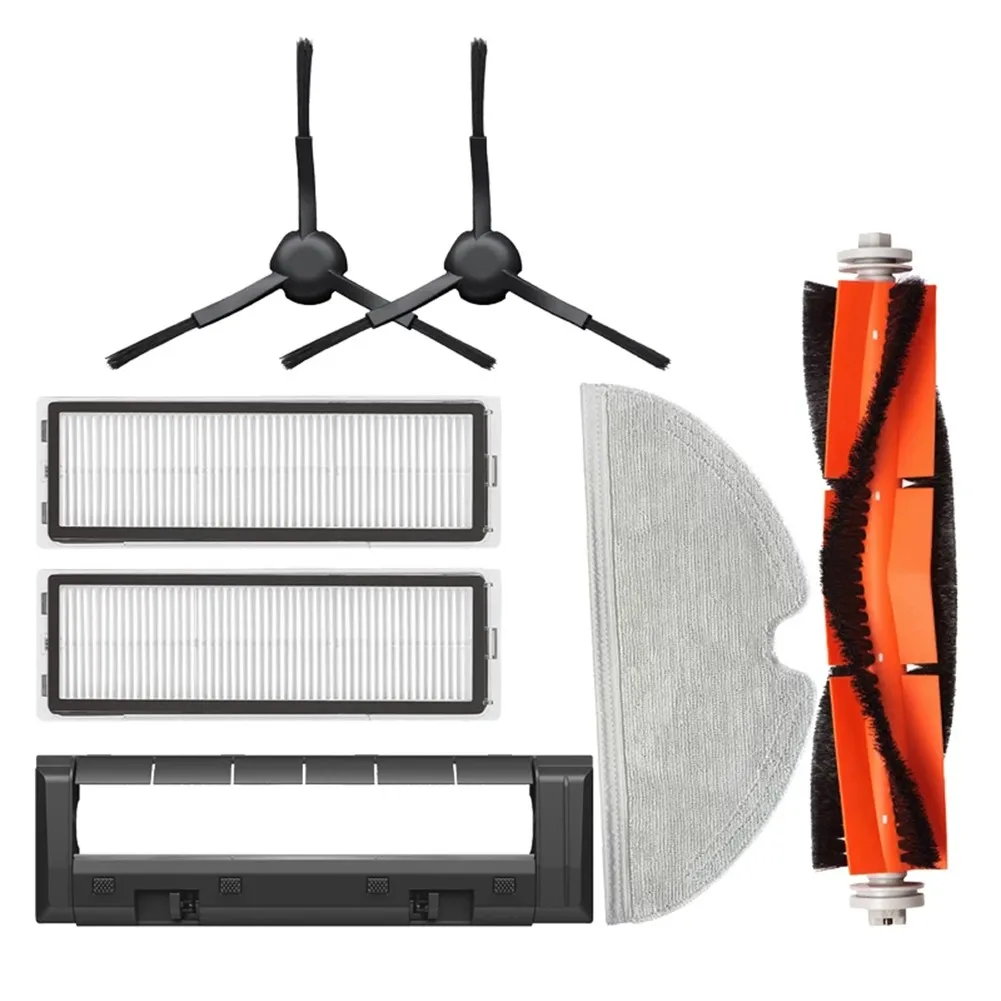 Replacement Accessories For XiaoMi Bot L10 Pro Vacuum Cleaner Parts Roller Main Brush Filter Side Mop Cloth | Дом и сад