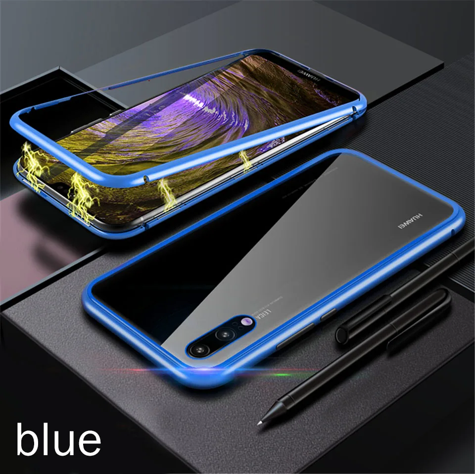 Магнитный адсорбционный металлический чехол для huawei mate 20 Pro P30 P20 lite, противоударный чехол для huawei mate 10 20 Lite P Smart, чехол
