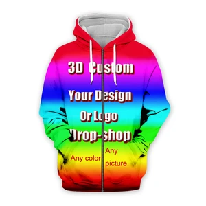 Adult/kids 3D Printed DIY Custom Design Mens Womens Clothing Hip Hop Sweatshirt Hoodies Wholesale Suppliers For Dropship XS-7XL