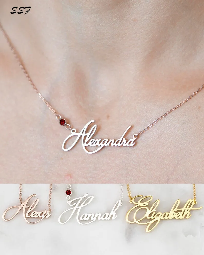 

Custom Name Necklace • Personalized Name Necklace • Baby Girl Name Necklace • Children Name Jewelry • Bridesmaid Gift • Mom Gif