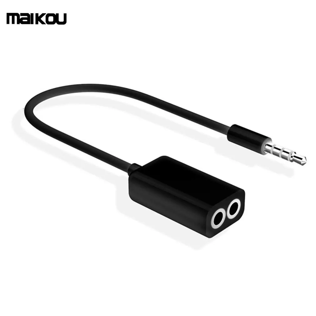 

Maikou 3.5mm Audio Cable AUX Stereo Splitter 3.5mm Male to 2 Port 3.5mm Female for Earphone Headset Splitter Adapter