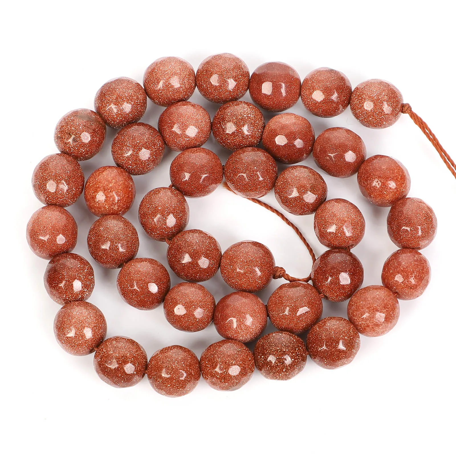 Бусины из натурального камня ограненные круглые бусины 16 дюймов песчаника для