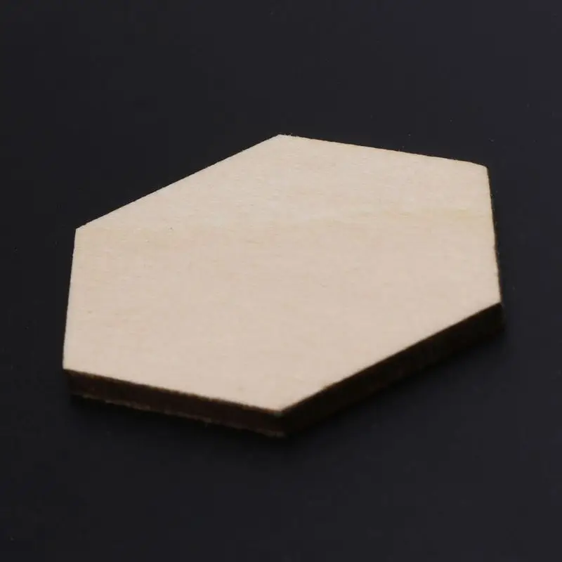 50 шт шестигранные лазерные Обрезанные необработанные деревянные диски