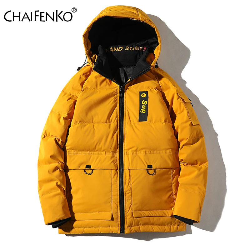 CHAIFENKO Brand Winter Warm Down Jacket Men Windproof Thick Hooded Jacket Parkas Men Autumn Fashion Streetwear Casual Coat Men