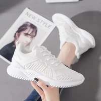 2021 spring new white shoes female students running breathable mesh shoes korean version of all match casual sports shoes