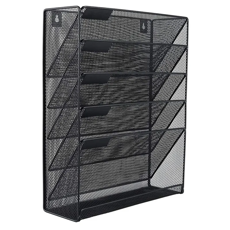 

AU -Five-Story Vertical Storage Basket Wall Hanging Organizer Wall Decor