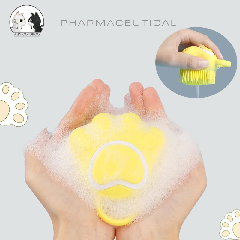 Щетка для чистки кошек инструмент ванной комнаты удобный массажный мягкий