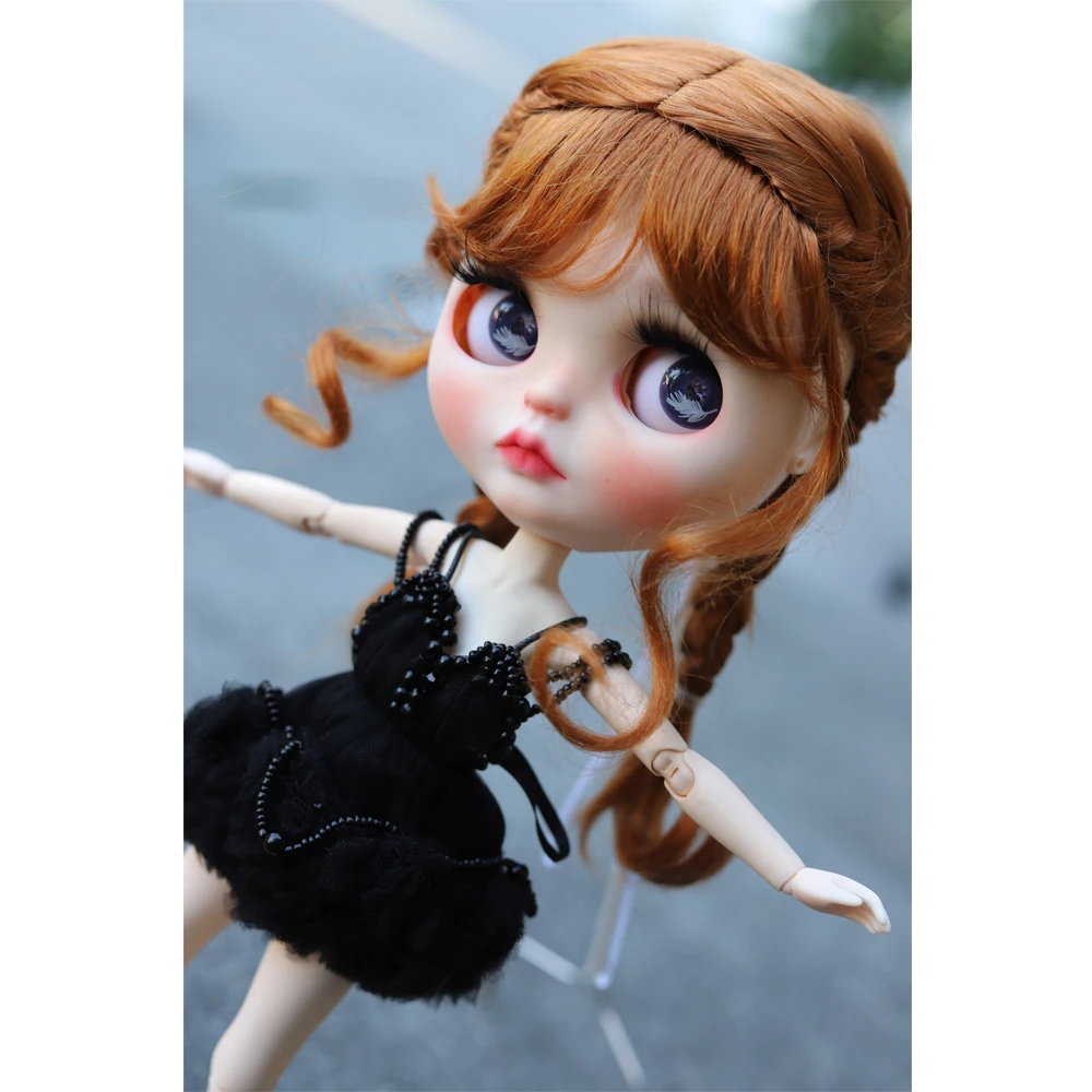 neo Blyth Doll NBL 1/6 BJD Customized Frosted Face big eyes Fashion girl makeup Ball Jointed with Live texture princess | Игрушки и