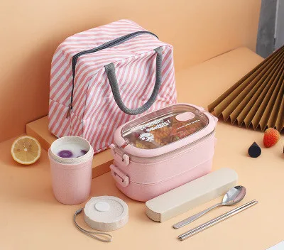

Stainless Steel Insulated Lunch Box Student School Multi-Layer Lunch Box Tableware Bento Food Container Storage Breakfast Boxes