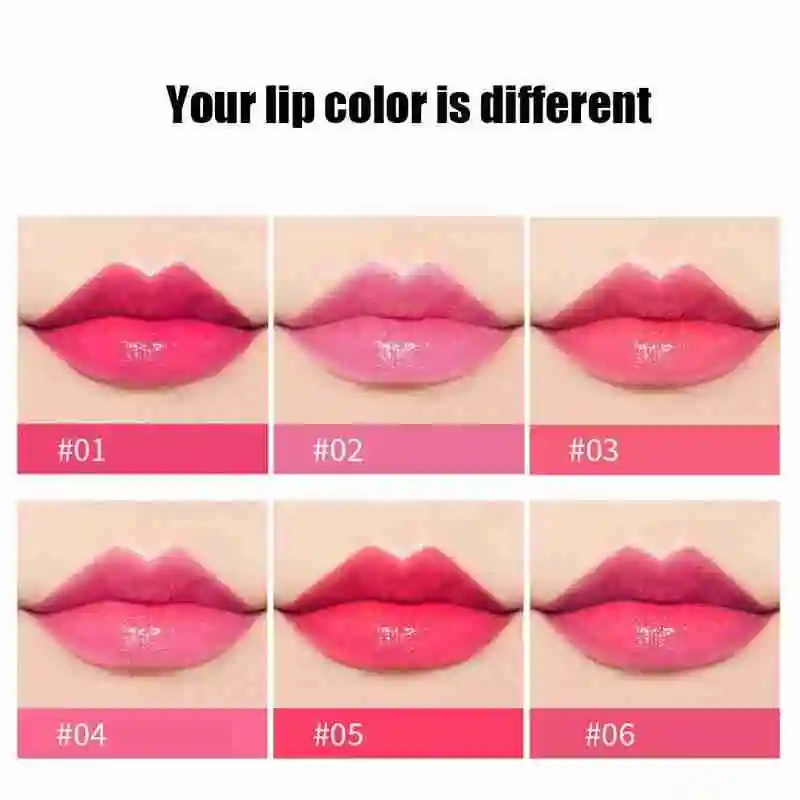 

Aloe Vera moisturizing Lip balm Warm Feeling Color Lipstick gloss oil Lip Moisturizing Jelly Changing Long cosmetics Lastin W3C7