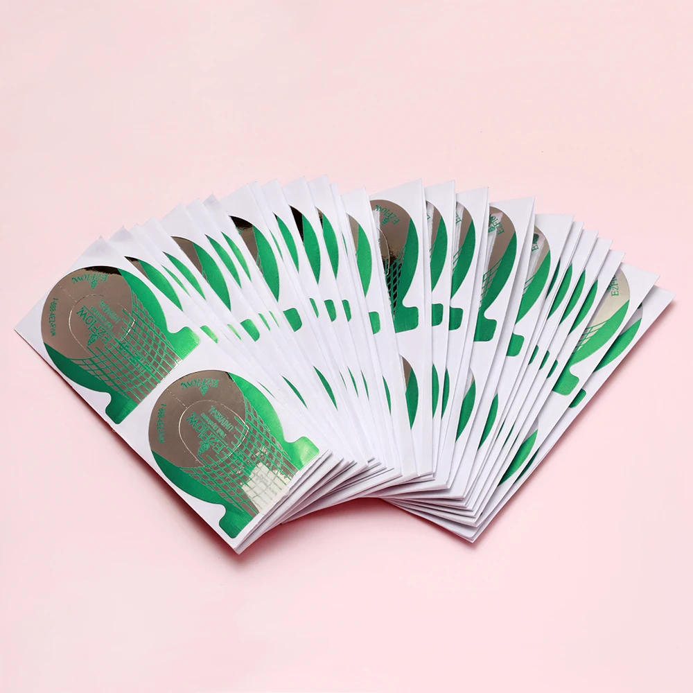 100 шт Форма для ногтей УФ гель Советы инструменты дизайна удлинитель строитель