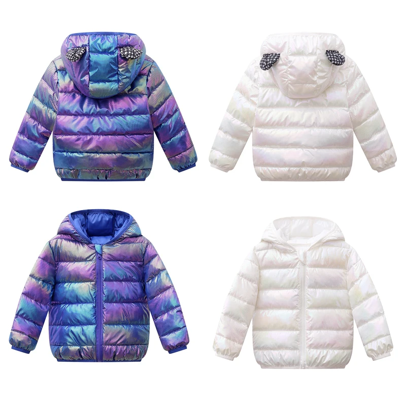 

For 1-5 Years Children's Down Coat Winter Boys Girls Cotton-padded Coats Thicken Warm Clothes Toddler Kids Outerwear
