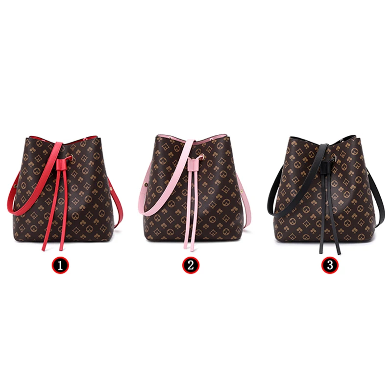 

Shoulder Bag For Women 2021 New Trend Top Luxury Bucket Crossbody Sling Fashion Designer Shopper Big Mahjong Leather Ladies Bags