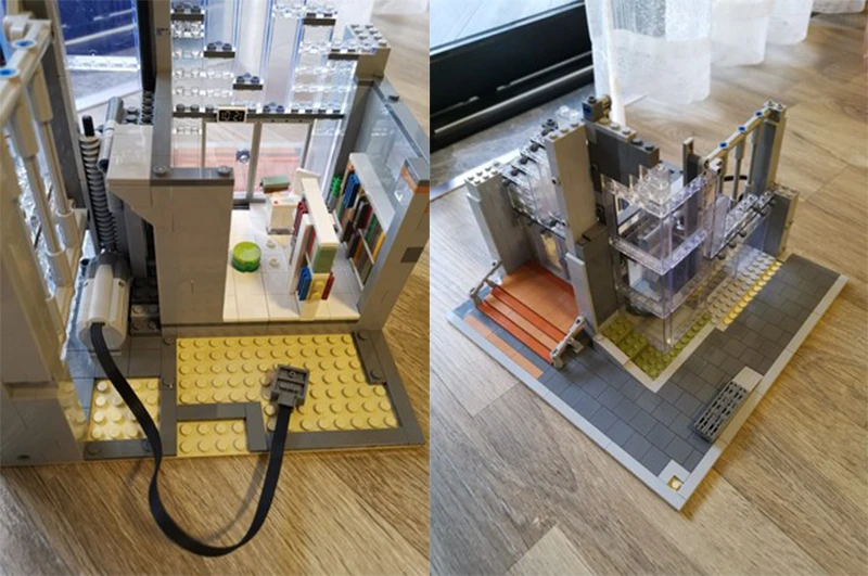 

City House Library Street View Model Creator Expert Architecture Set Building Blocks Toys For Children Christmas Gifts