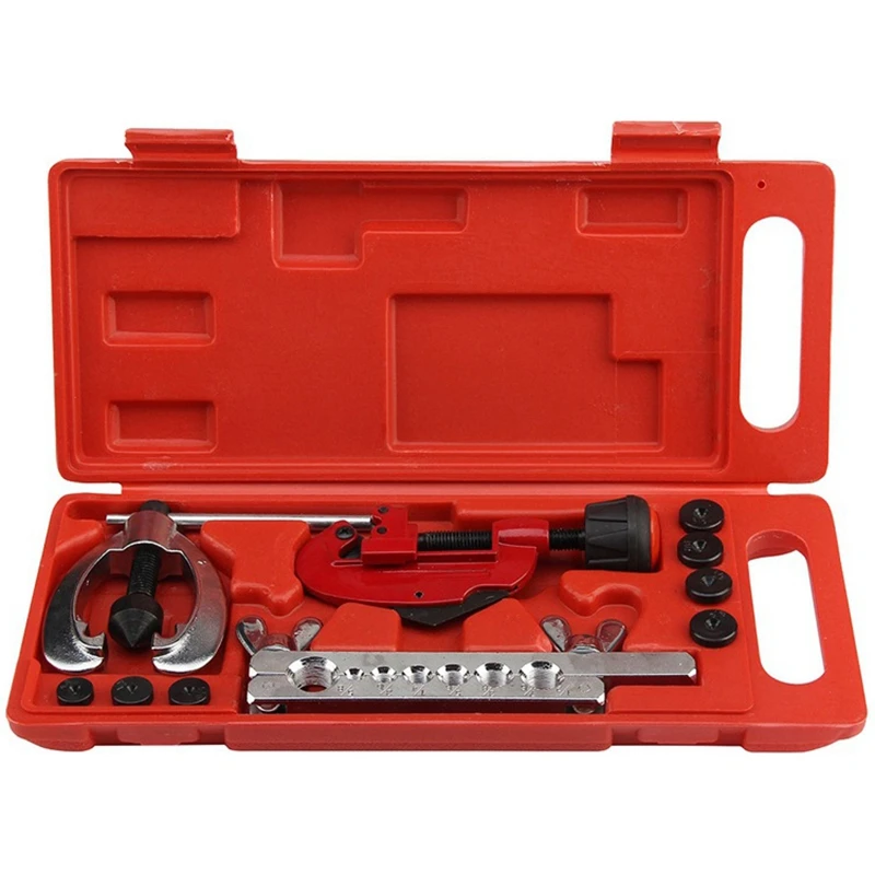

CT-2029 Cutter Tool Kit Double Flaring Die Set for Repairing Copper Brake Hose, Used for Cutting Flaring Tools