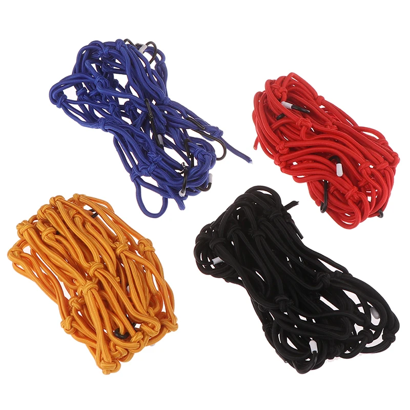 

Новинка, 6 крючков, мотоциклетный грузовой сетчатый шлем с сеткой, сеть для багажа, сеть черного цвета, веб-шлем для автомобиля, 40x40cm