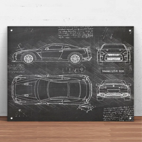 

Nissan GT-R R35 () автомобиля металлическая жестяная вывеска металлический знак Настенный декор мода Арт Декор плакат, мужской пещеры, гараж, бар, п...