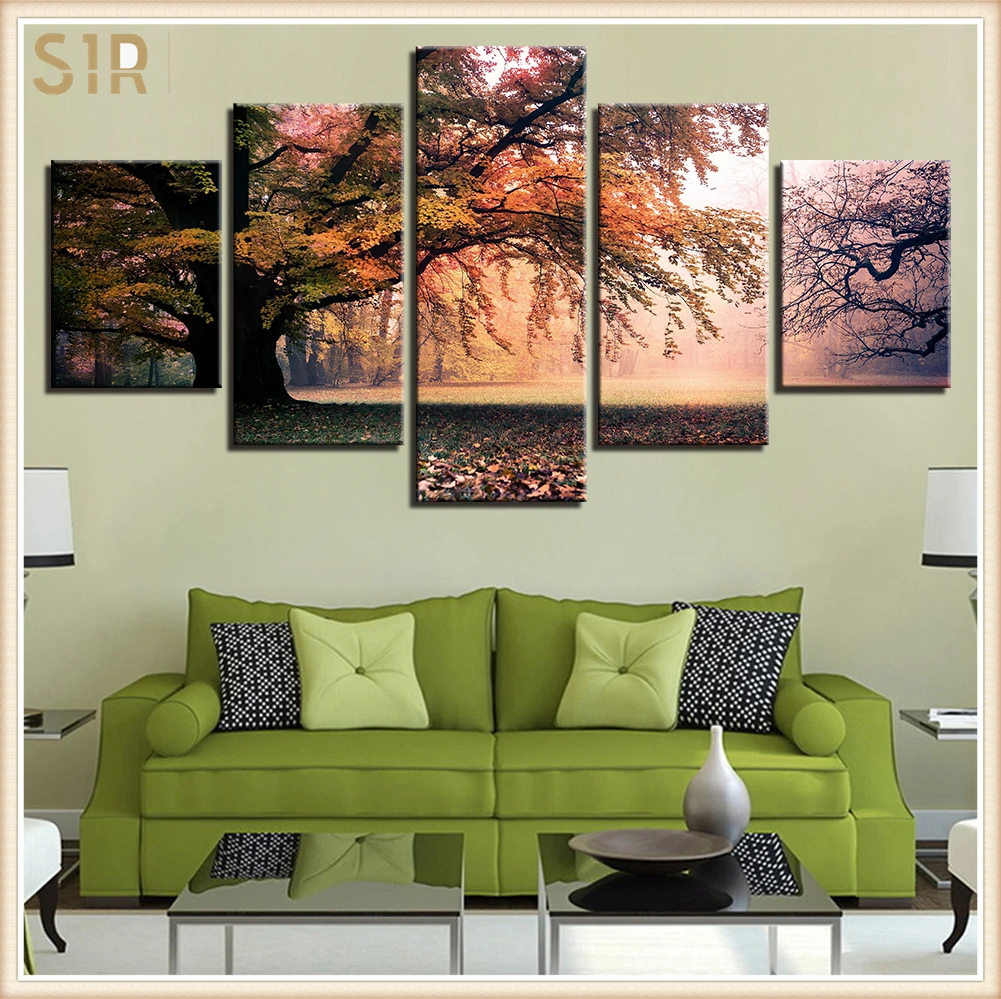 

Beautiful Scenery HD Printed 5 Piece Canvas Art Scenery Painting Wall Pictures for Living Room Home Decor Anime Poster Wall Art